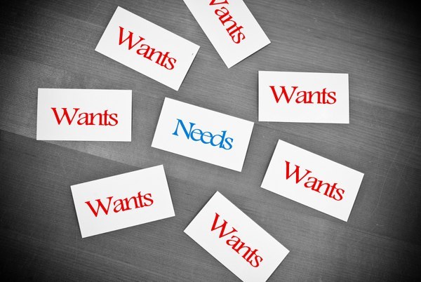 Needs vs Wants